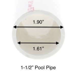 1-1/2" pvc pool pipe