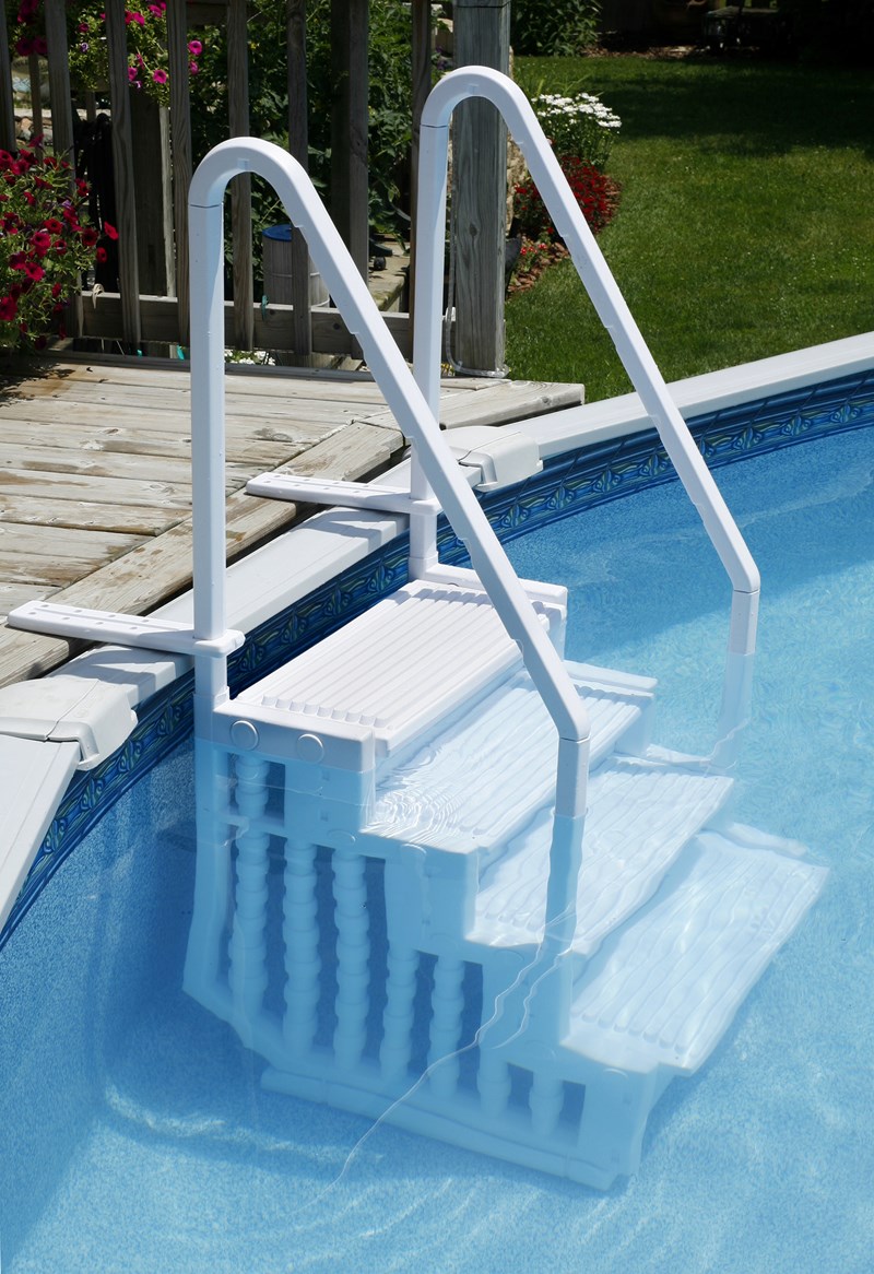 Choosing A Ladder Or Steps For An Above Ground Pool INYOPools 