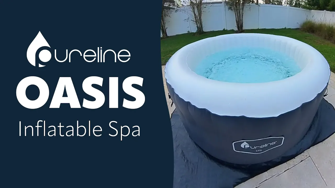 Pureline Oasis Inflatable Spa | Pump, Filter, Heater Included | 120v - PLSPA120